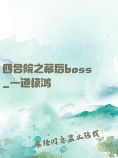 四合院之幕后boss