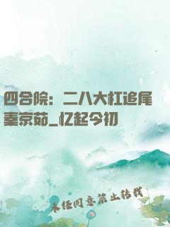 四合院：二八大杠追尾秦京茹