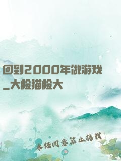 回到2000年做游戏