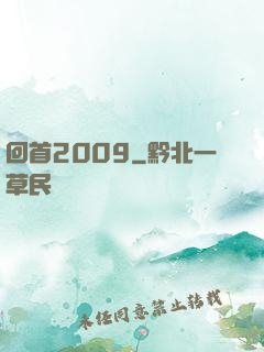 回首2009