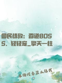 国民情敌：霸道BOSS，轻轻宠