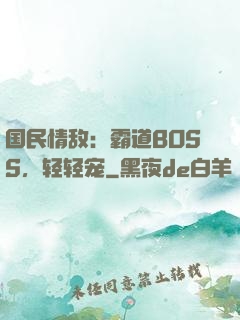 国民情敌：霸道BOSS，轻轻宠