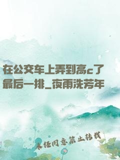 在公交车上弄到高c了最后一排