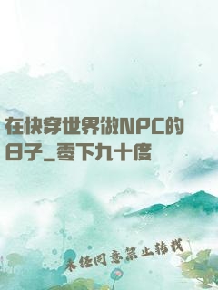在快穿世界做NPC的日子