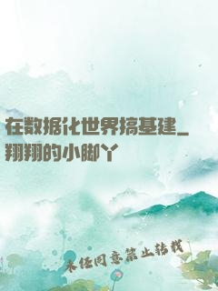 在数据化世界搞基建