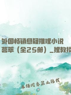 外国畅销悬疑推理小说荟萃（全25册）