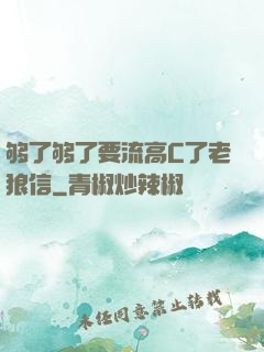 够了够了要流高C了老狼信