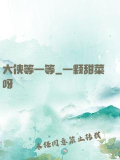 大侠等一等