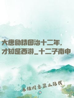 大唐励精图治十二年，才知是西游