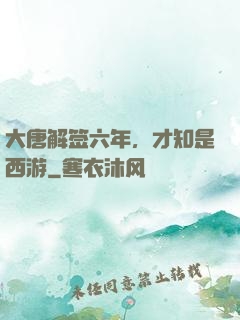 大唐解签六年，才知是西游