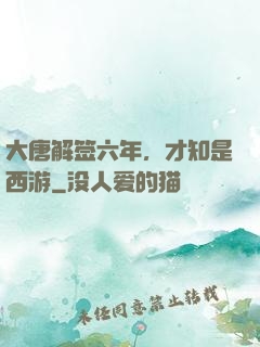 大唐解签六年，才知是西游