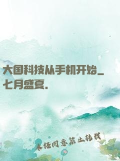 大国科技从手机开始