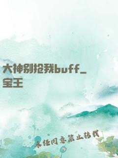 大神别抢我buff