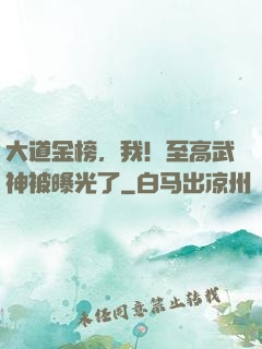 大道金榜，我！至高武神被曝光了