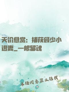 天价悬赏：捕获顾少小逃妻