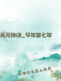 天元神诀