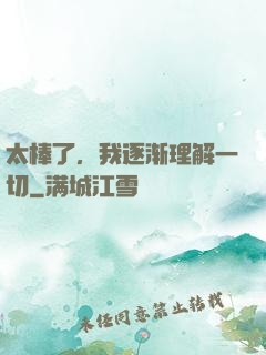太棒了，我逐渐理解一切