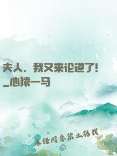 夫人，我又来论道了！