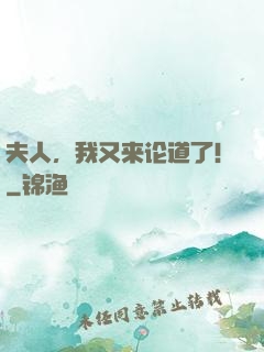 夫人，我又来论道了！