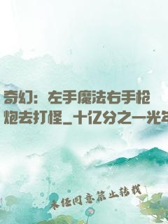 奇幻：左手魔法右手枪炮去打怪
