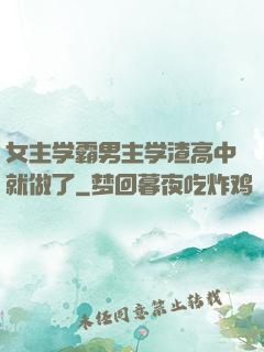 女主学霸男主学渣高中就做了