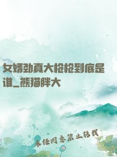 女婿劲真大枪枪到底是谁