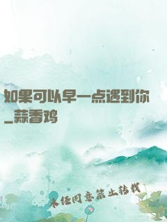 如果可以早一点遇到你