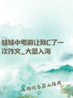 妹妹中考前让我C了一次作文