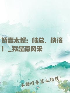 娇妻太悍：陆总，快滚！