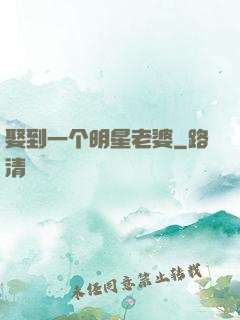 娶到一个明星老婆