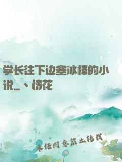 学长往下边塞冰棒的小说
