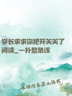 学长求求你把开关关了阅读