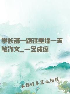 学长错一题往里插一支笔作文