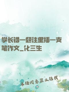 学长错一题往里插一支笔作文