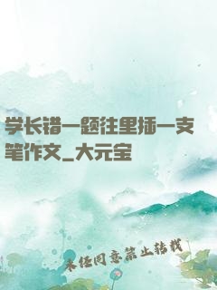 学长错一题往里插一支笔作文