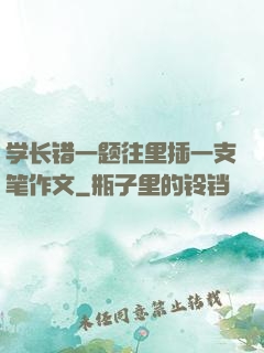 学长错一题往里插一支笔作文