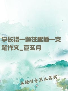学长错一题往里插一支笔作文