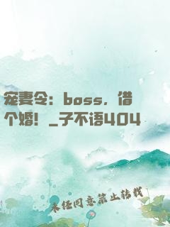 宠妻令：boss，借个婚！