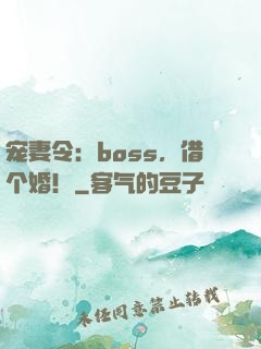 宠妻令：boss，借个婚！