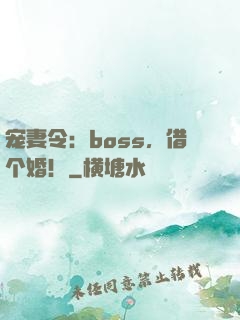宠妻令：boss，借个婚！