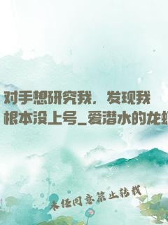 对手想研究我，发现我根本没上号