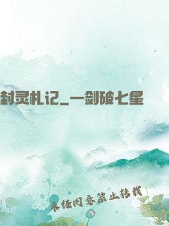 封灵札记