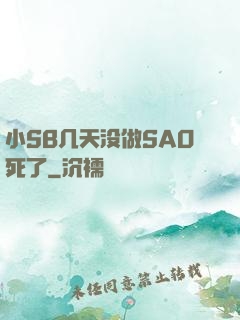 小SB几天没做SAO死了