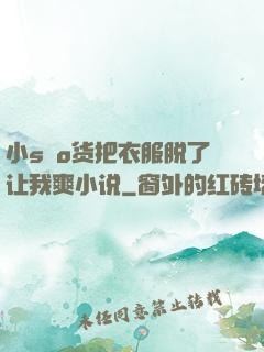 小sαo货把衣服脱了让我爽小说