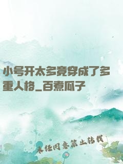 小号开太多竟穿成了多重人格