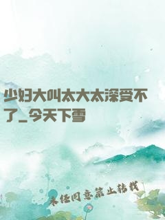 少妇大叫太大太深受不了