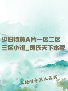 少妇特黄A片一区二区三区小说
