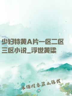 少妇特黄A片一区二区三区小说