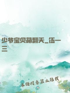 少爷宝贝萌翻天