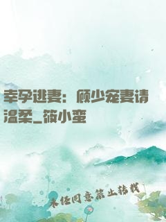 幸孕逃妻：顾少宠妻请温柔